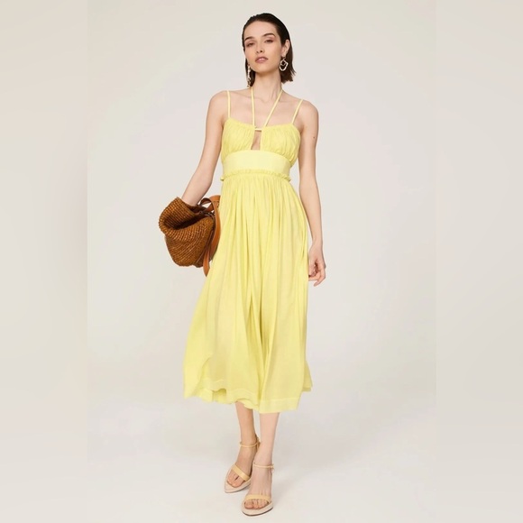 Ulla Johnson Freya Dress Butter Yellow - Picture 1 of 11